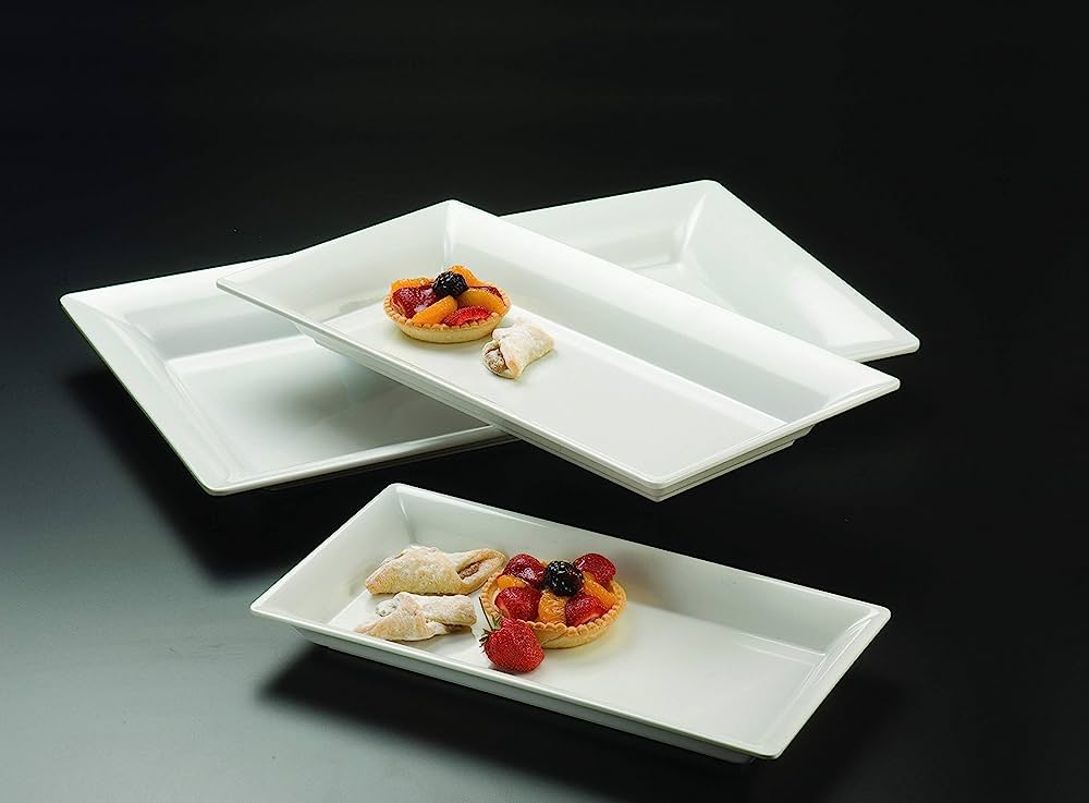 Rectangular Plate/Serving Platter 21*13cm Pack Of 6Pcs